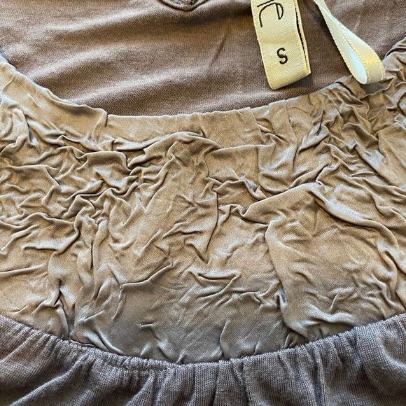 Kische Lavender Tank Small Cowl Crinkle Neckline - Picture 3 of 8